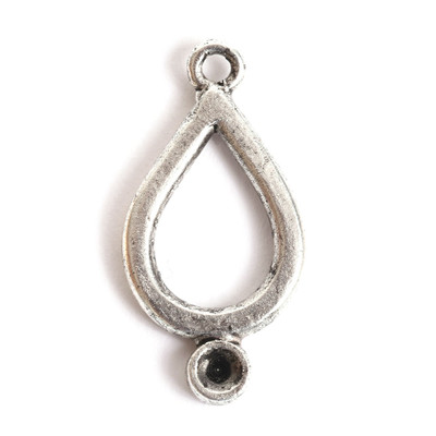 Bezel - Pendant: Drop Small Teardrop Single Loop by Nunn Design | 1 Each