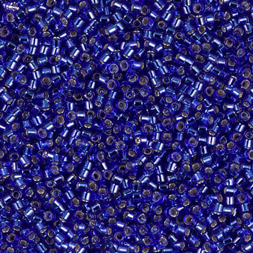 Delica Seed Bead - #0047 Cobalt Transparent Silver-Lined Delica Seed Bead - #0047 Cobalt Transparent Silver-Lined