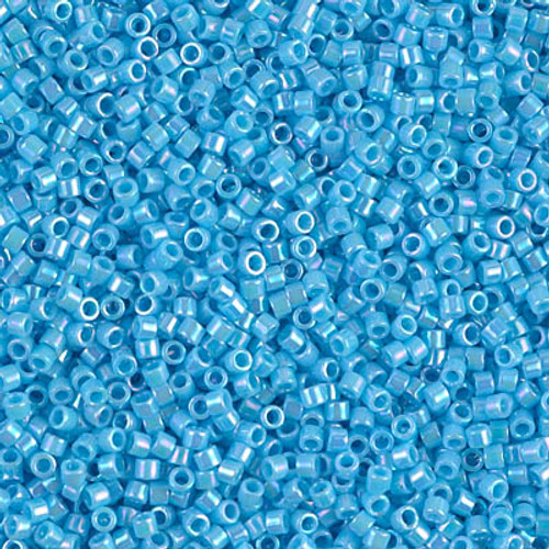 Delica Seed Bead - #0164 Turquoise Blue Opaque Rainbow