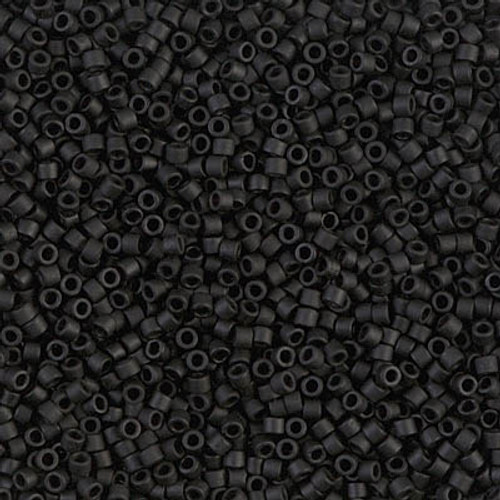 Delica Seed Bead - #0310 Black Opaque Matte