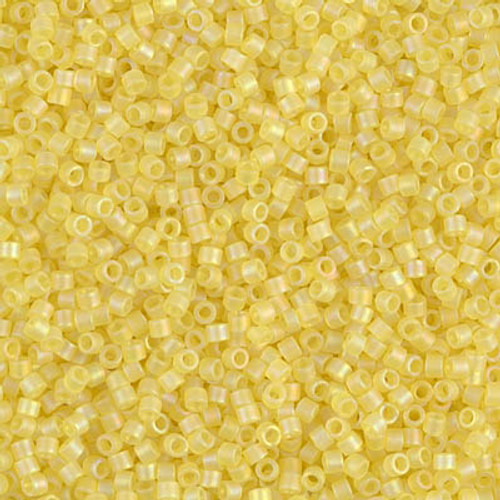Delica Seed Bead - #0854 Yellow Transparent Rainbow Matte