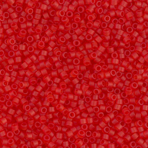 Delica Seed Bead - #0745 Red Orange Transparent Matte