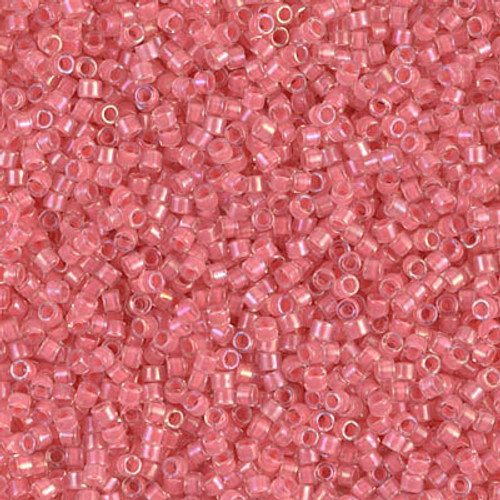 Delica Seed Bead - #0070 Coral Inside Color Lined Luster