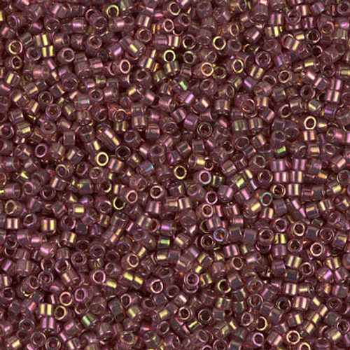 Delica Seed Bead - #0103 Dark Topaz Transparent Gold Luster Rainbow Delica Seed Bead - #0103 Dark Topaz Transparent Gold Luster Rainbow