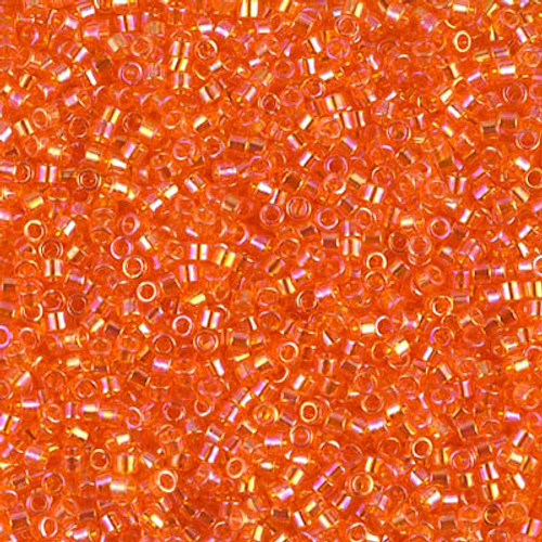 Delica Seed Bead - #0151 Orange Transparent Rainbow