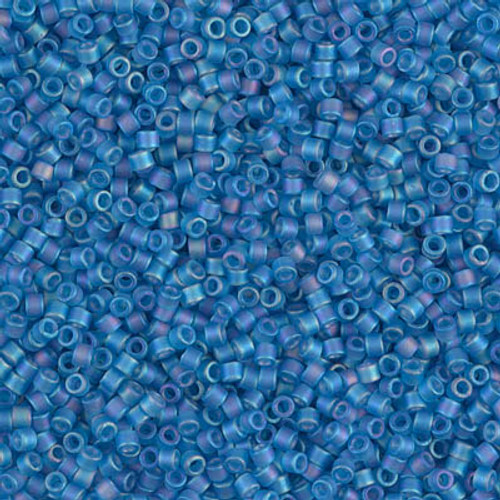 Delica Seed Bead - #0862 Capri Blue Transparent Rainbow Matte