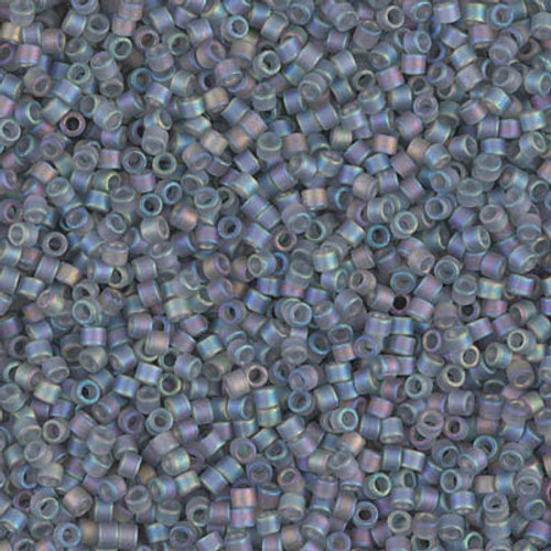 Delica Seed Bead - #0863 Gray Transparent Rainbow Matte Delica Seed Bead - #0863 Gray Transparent Rainbow Matte