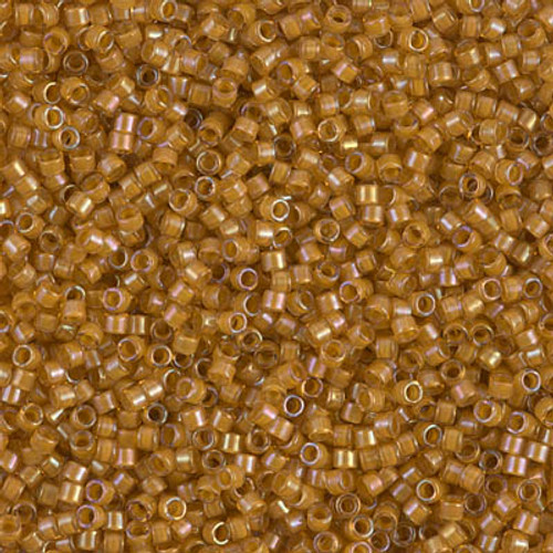 Delica Seed Bead - #0272 Goldenrod / Topaz Inside Color Lined Rainbow