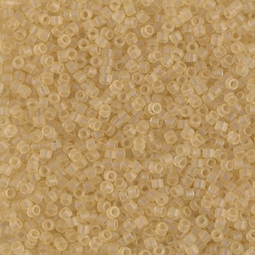 Delica Seed Bead - #0382 Pale Topaz Transparent Luster Matte