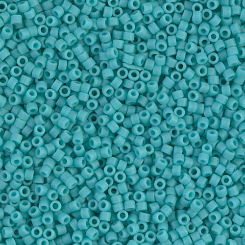 Delica Seed Bead - #0759 Turquoise Green Opaque Matte Delica Seed Bead - #0759 Turquoise Green Opaque Matte