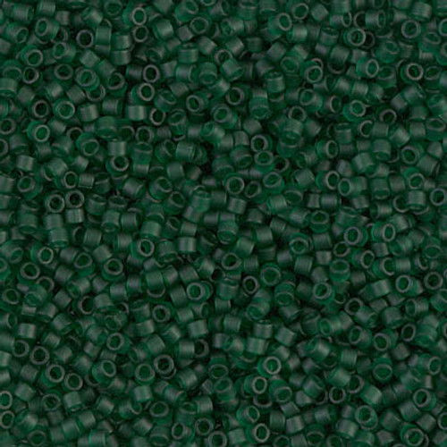 Delica Seed Bead - #0767 Dark Emerald Transparent Matte
