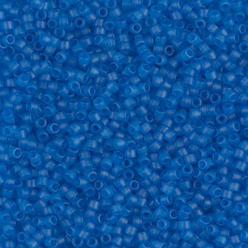 Delica Seed Bead - #0787 Dyed Capri Blue Transparent Semi-Matte