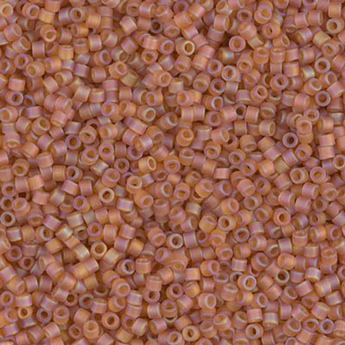 Delica Seed Bead - #0866 Topaz Transparent Rainbow Matte Delica Seed Bead - #0866 Topaz Transparent Rainbow Matte