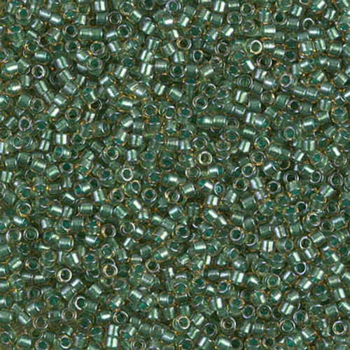Delica Seed Bead - #0917 Turquoise Green / Topaz Inside Color Lined Sparkle