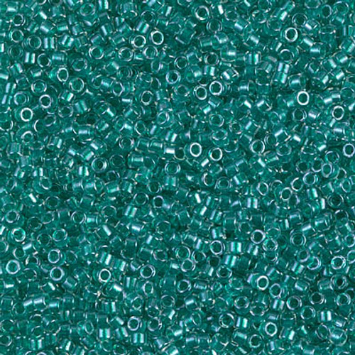 Delica Seed Bead - #0918 Dark Aqua Green Inside Color Lined Sparkle