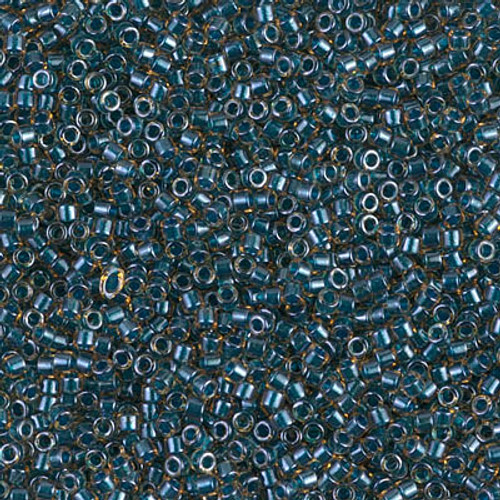 Delica Seed Bead - #0921 Blue / Topaz Inside Color Lined Sparkle