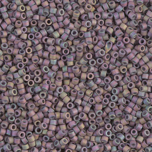 Delica Seed Bead - #1067 Thistle Metallic Gold Rainbow Matte