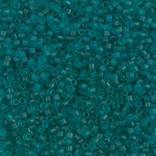 Delica Seed Bead - #1268 Caribbean Teal Transparent Matte