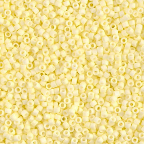 Delica Seed Bead - #1511 Pale Yellow Opaque Matte