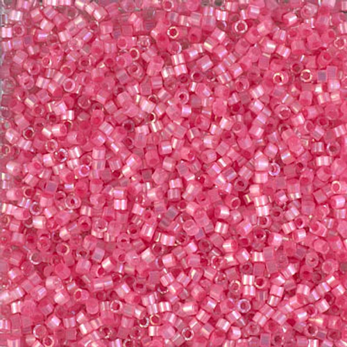 Delica Seed Bead - #1867 Silk Inside Dyed Rose Rainbow