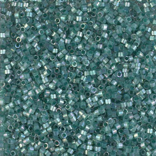 Delica Seed Bead - #1870 Silk Inside Dyed Emerald Rainbow
