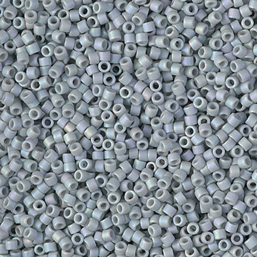 Delica Seed Bead - #2320 Shark Fin Glazed Opaque Rainbow Matte