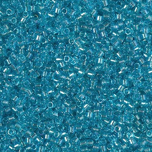 Delica Seed Bead - #2382 Glacier Blue Dyed Inside Color Lined Rainbow