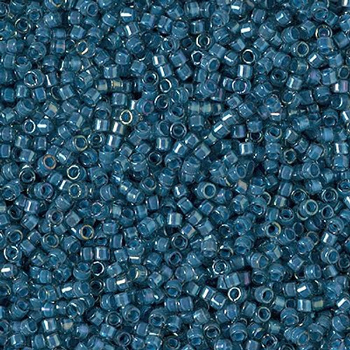 Delica Seed Bead - #2384 Stormy Dyed Inside Color Lined Rainbow