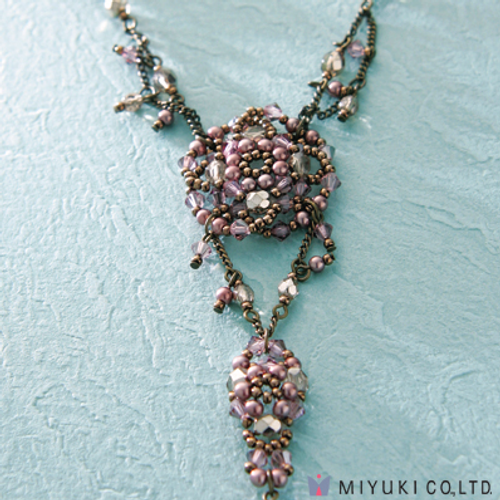 Miyuki Crystal Doily Necklace Kit