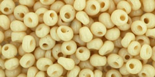 3mm Magatama - Light Beige Opaque
