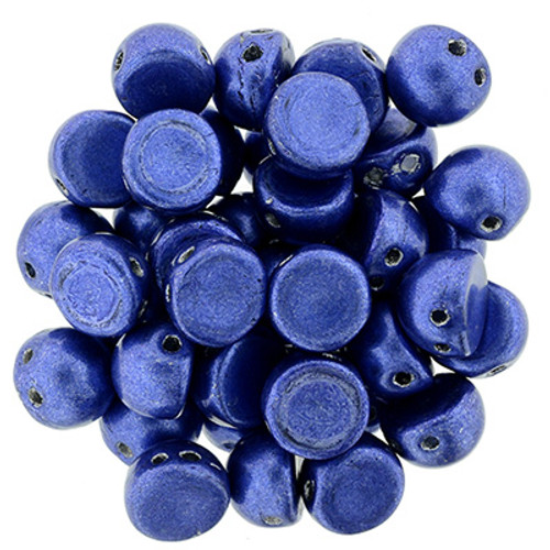 CzechMates 2-Hole Cabochon - #77050 ColorTrends: Saturated Metallic Riverside