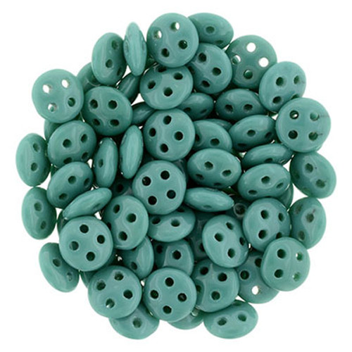 CzechMates 4-Hole QuadraLentil - #6315 Persian Turquoise
