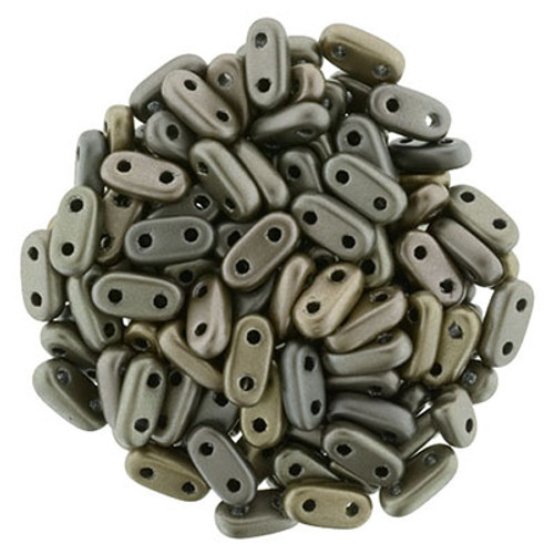 CzechMates 2-Hole Bar - #K0167 Leather Metallic Matte