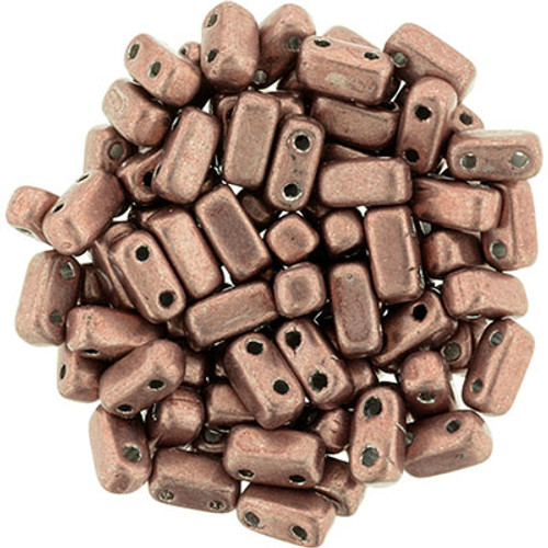 CzechMates 2-Hole Brick - #04B04 ColorTrends: Saturated Metallic Butterum