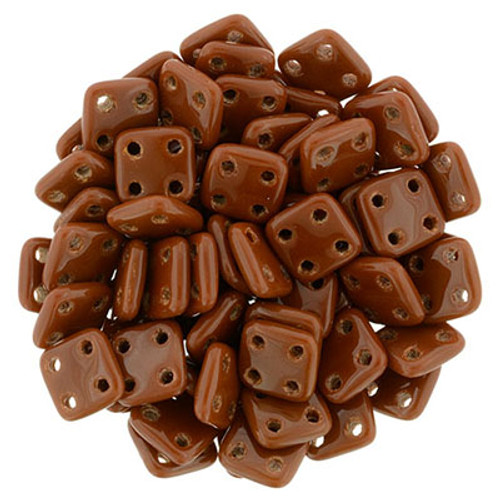 CzechMates 4-Hole QuadraTile - #13600 Umber