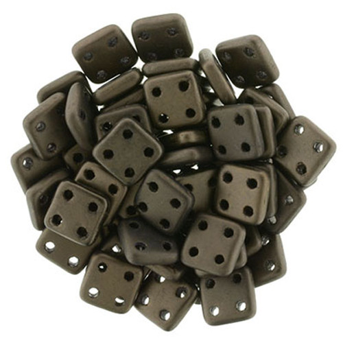 CzechMates 4-Hole QuadraTile - #M14415 Dark Bronze Matte