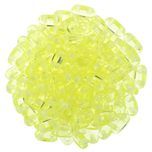 CzechMates 2-Hole Bar - #8013 Jonquil Transparent