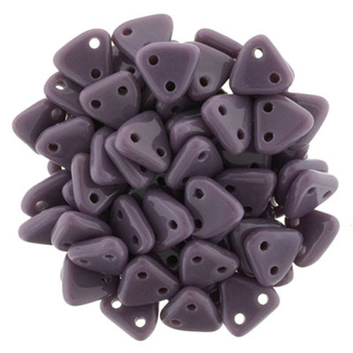 CzechMates 2-Hole Triangle - #23030 Purple Opaque