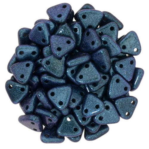 CzechMates 2-Hole Triangle - #94105 Polychrome Indigo Orchid