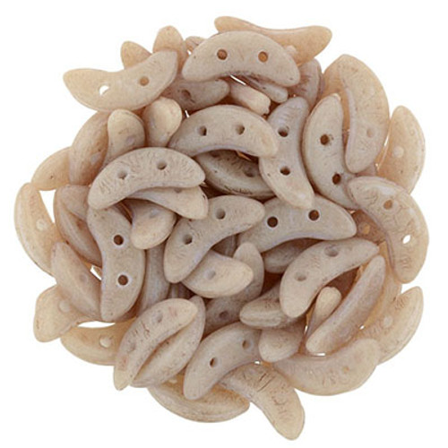 CzechMates 2-Hole Crescent - #PS0006 ColorTrends: Iced Coffee Opaque