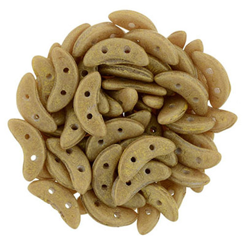CzechMates 2-Hole Crescent - #PS1006 Pacifica Macadamia