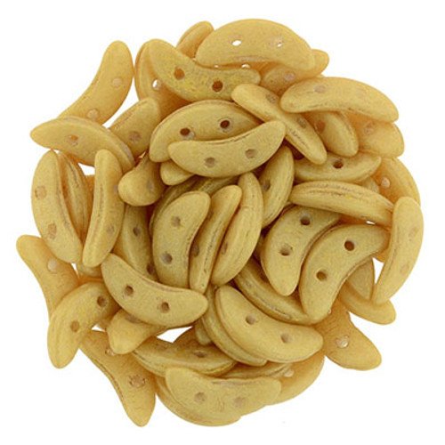 CzechMates 2-Hole Crescent - #PS1009 Pacifica Ginger