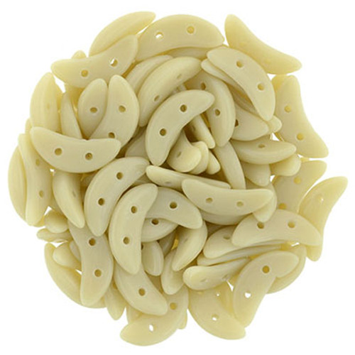 CzechMates 2-Hole Crescent - #13060 Antique Beige