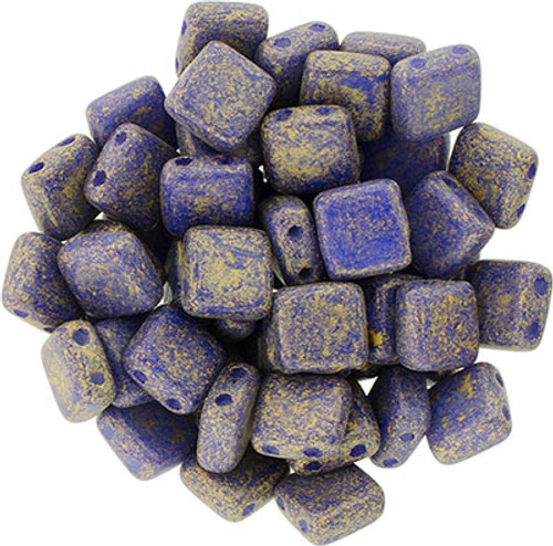 CzechMates 2-Hole Square Tile - #PS1003 Pacifica Elderberry