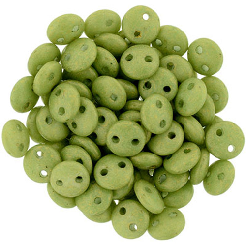 CzechMates 2-Hole Lentil - #PS1005 Pacifica Avocado
