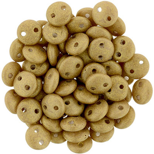 CzechMates 2-Hole Lentil - #PS1006 Pacifica Macadamia