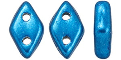 CzechMates 2-Hole Diamond - #06B03 ColorTrends: Saturated Metallic Nebulas Blue