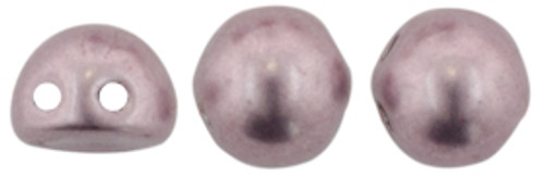 CzechMates 2-Hole Cabochon - #08A10 ColorTrends: Sueded Gold - Blackened Pearl