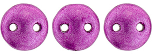 CzechMates 2-Hole Lentil - #05A10 ColorTrends: Saturated Metallic Spring Crocus