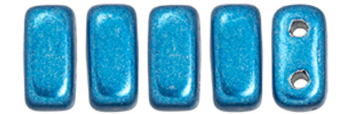 CzechMates 2-Hole Brick - #06B03 ColorTrends: Saturated Metallic Nebulas Blue